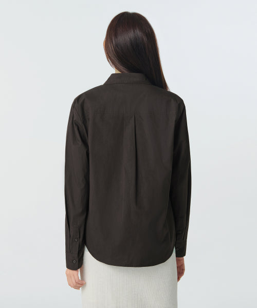 WOMENS REGULAR WASHED POPLIN SHIRT #韓韶禧同款! - 6 COLORS AS SHOWN