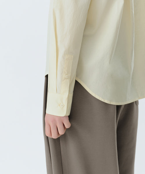 WOMENS REGULAR WASHED POPLIN SHIRT #韓韶禧同款! - 6 COLORS LEMON