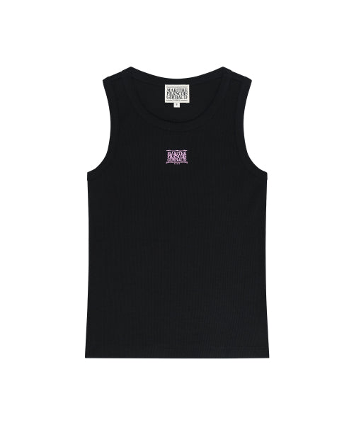 W RIBBON CLASSIC LOGO SLEEVELESS - 3 COLORS BLACK