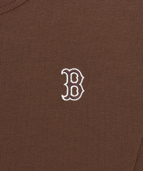 SLIM CROP FIT CAP SLEEVE SHORT SLEEVE T-SHIRT BOS #KARINA同款! - 2 COLORS BROWN