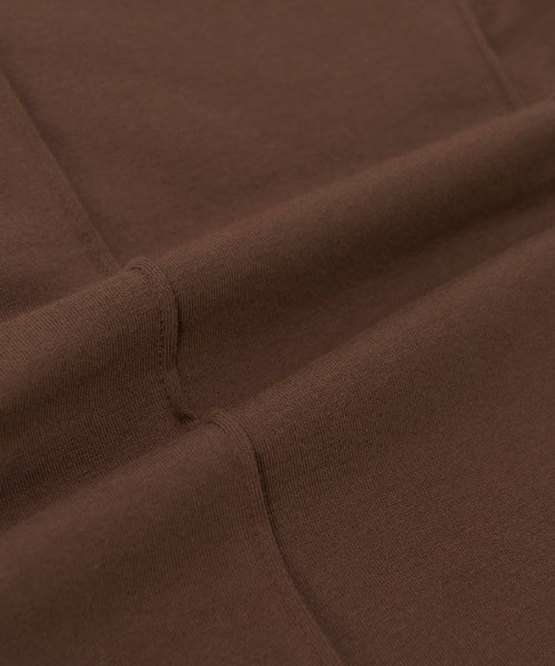 SLIM CROP FIT CAP SLEEVE SHORT SLEEVE T-SHIRT BOS #KARINA同款! - 2 COLORS BROWN