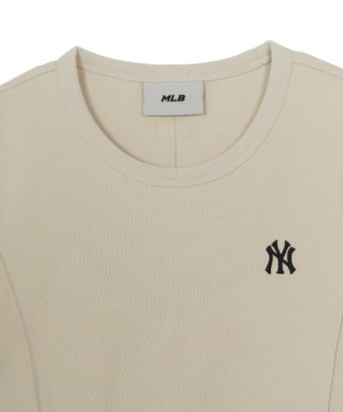 SLIM CROP FIT CAP SLEEVE SHORT SLEEVE T-SHIRT NY #KARINA同款! - 3 COLORS AS SHOWN