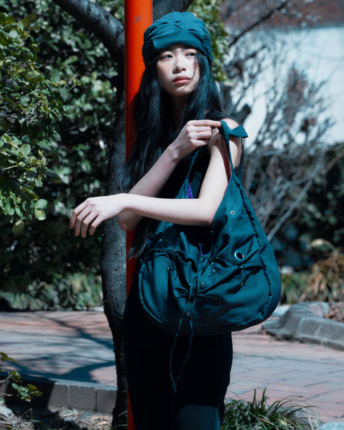 MESSY BAG (NAVY STRIPE) NAVY