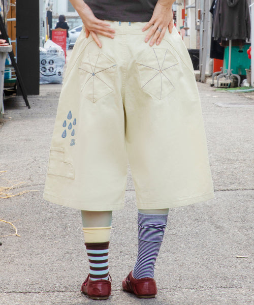 DRIZZLE BERMUDA PANTS - 2 COLORS IVORY