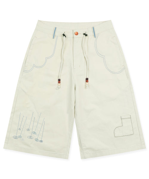 DRIZZLE BERMUDA PANTS - 2 COLORS IVORY