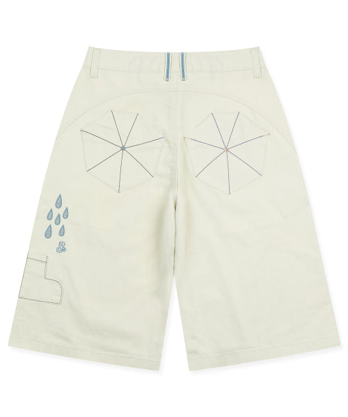 DRIZZLE BERMUDA PANTS - 2 COLORS IVORY
