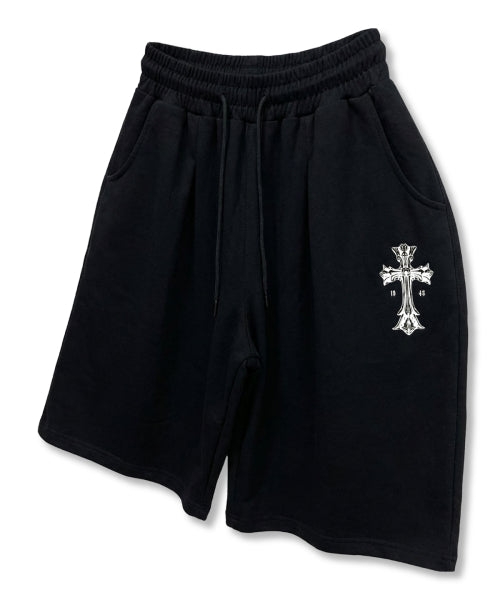 GOTHIC CROSS WIDE SHORT - 2 COLORS BLACK