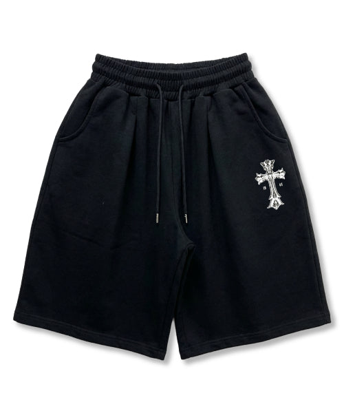 GOTHIC CROSS WIDE SHORT - 2 COLORS BLACK