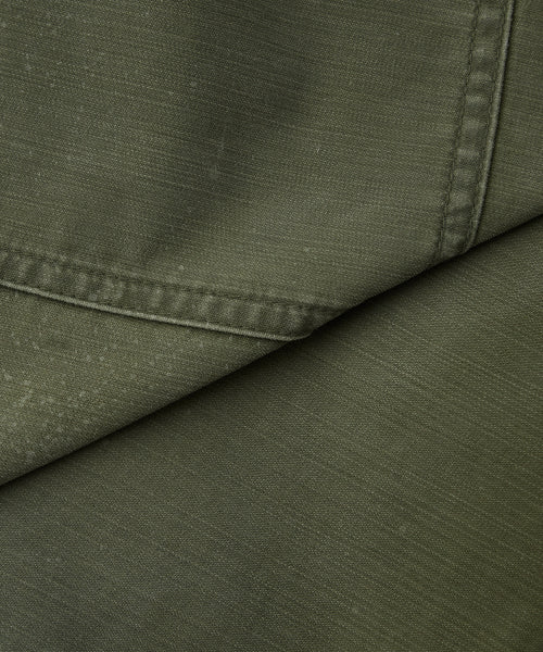 BACK SATIN FATIGUE SHORTS OLIVE