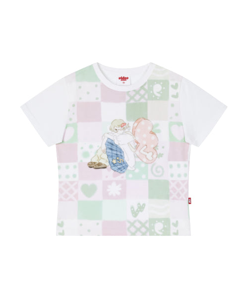 PATCHWORK PRINT TEE - 2 COLORS