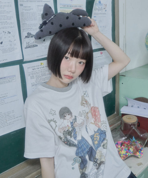 VICKY GIRLS TEE - 2 COLORS