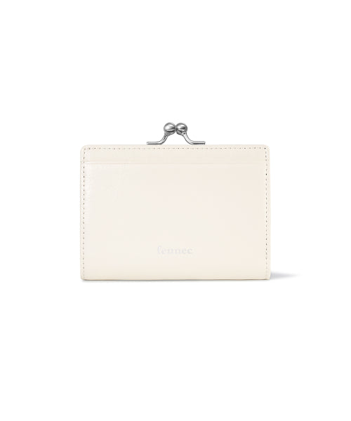 CRINKLE TRIANGLE FRAME BRIDGE WALLET - 2 COLORS AS SHOWN