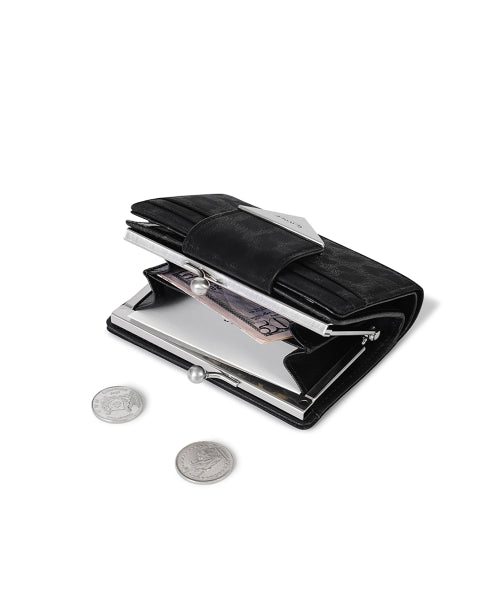 TRIANGLE FRAME BRIDGE WALLET BLACK