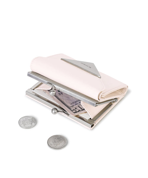 CRINKLE TRIANGLE FRAME WALLET BLOSSOM AS SHOWN