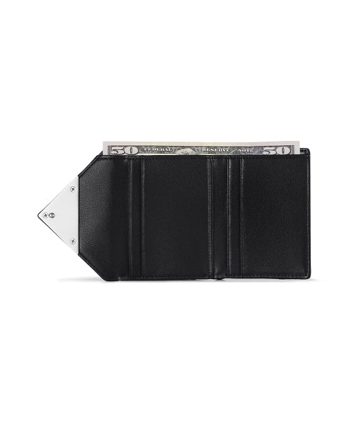 TRIANGLE FRAME WALLET BLACK