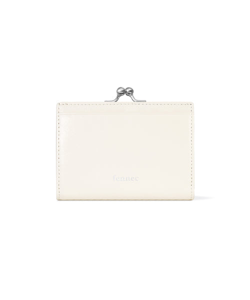CRINKLE HEARTY FRAME BRIDGE WALLET VANILLA - 2 COLORS AS SHOWN
