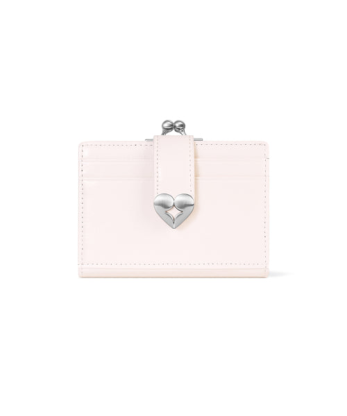 CRINKLE HEARTY FRAME BRIDGE WALLET BLOSSOM AS SHOWN