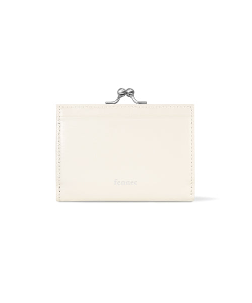 CRINKLE HEARTY FRAME WALLET VANILLA - 2 COLORS AS SHOWN