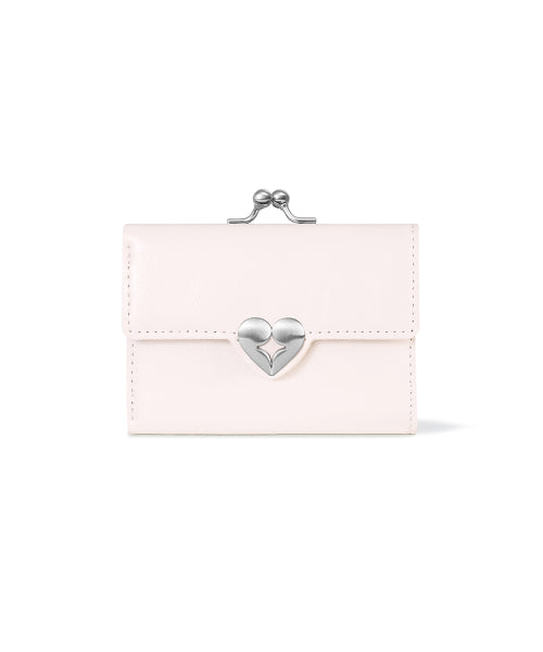 CRINKLE HEARTY FRAME WALLET BLOSSOM AS SHOWN