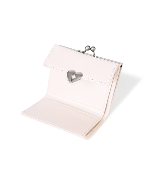 CRINKLE HEARTY FRAME WALLET BLOSSOM AS SHOWN