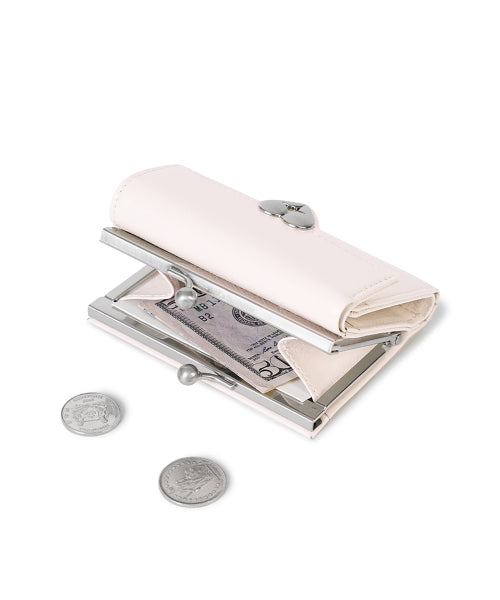 CRINKLE HEARTY FRAME WALLET BLOSSOM AS SHOWN