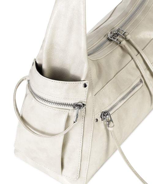 READY HOBO BAG - STONE - 3 COLORS IVORY