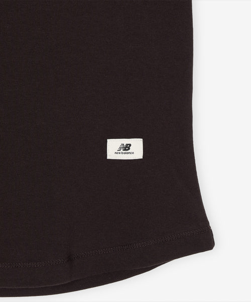 WOMEN FITTED SQUARE NECK CAP SLEEVE TEE - 3 COLORS BROWN