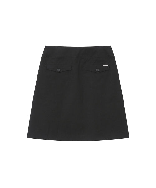 ACCORDION SIDE PLEATS MIDI SKIRT #REI同款! - 2 COLORS BLACK