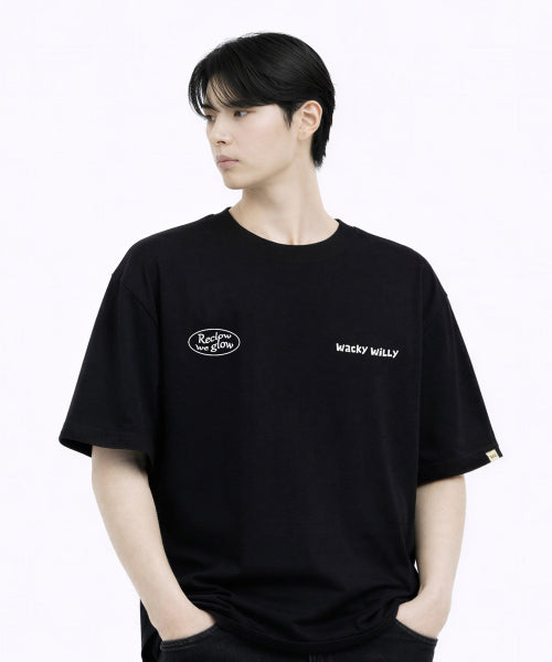 RECLOW WAKY WILLY SHORT SLEEVE TEE - 2 COLORS BLACK