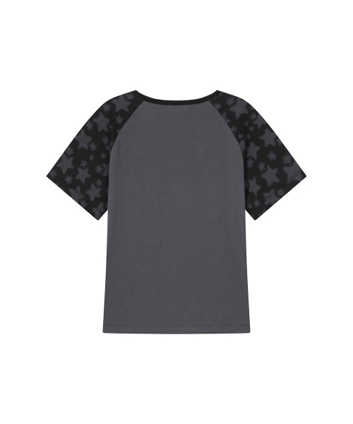 MIDNIGHT STARS RAGLAN SHORT SLEEVE #REI同款! - 2 COLORS CHARCOAL