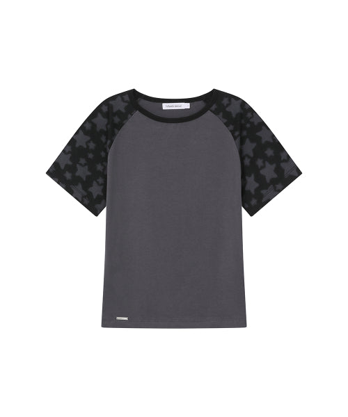 MIDNIGHT STARS RAGLAN SHORT SLEEVE #REI同款! - 2 COLORS CHARCOAL