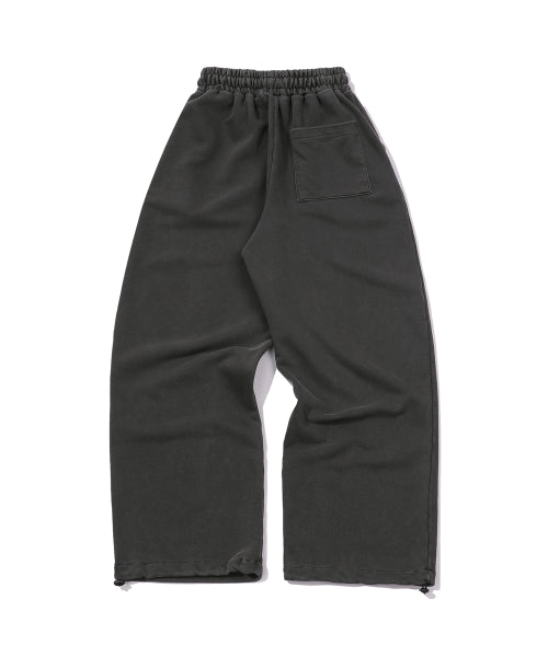 STITCH PIGMENT SWEATPANTS - 2 COLORS BLACK