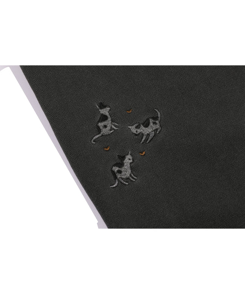 STITCH PIGMENT SWEATPANTS - 2 COLORS BLACK