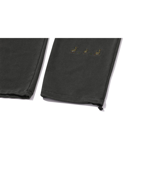 STITCH PIGMENT SWEATPANTS - 2 COLORS BLACK