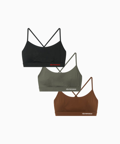 CROSS STRAP BRA TOP - 4 COLORS AS SHOWN
