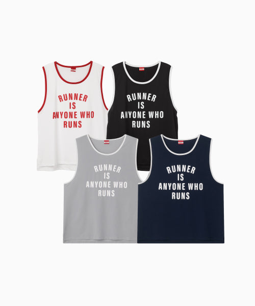 MESH RUNNER CLUB SLEEVELESS TOP - 5 COLORS AS SHOWN