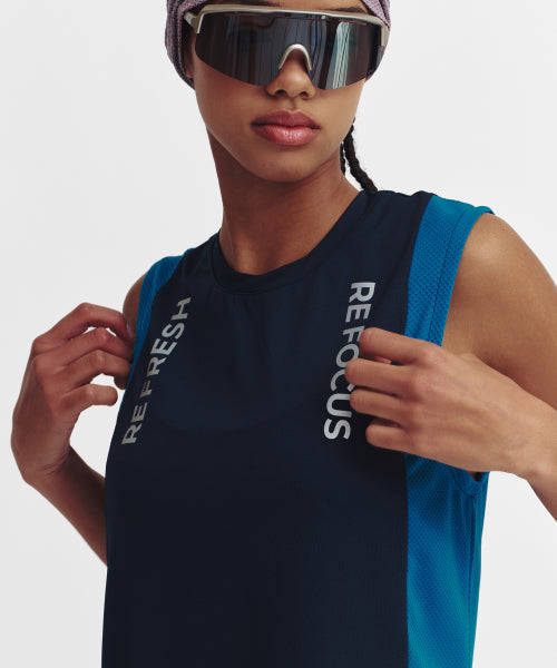REFOCUS MESH SLEEVELESS TOP - 6 COLORS AS SHOWN