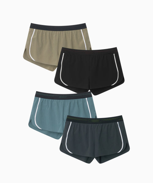 SIDE LINE RUNNING SHORTS - 4 COLORS AS SHOWN