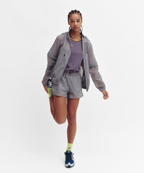 2WAY CONVERTIBLE HOOD JACKET GREY