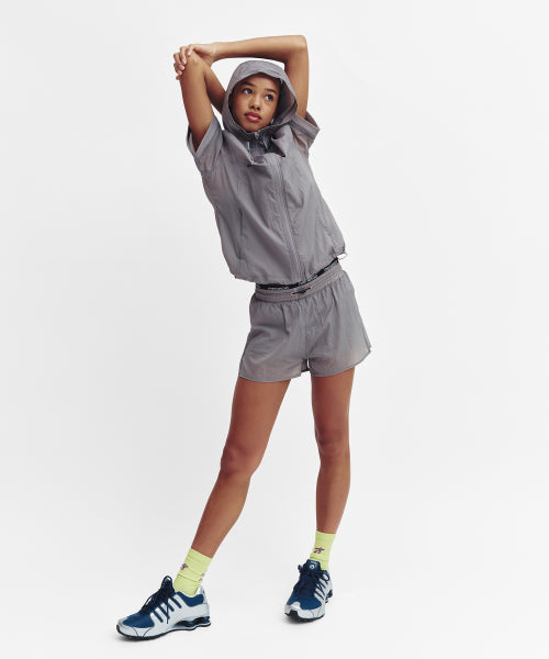 2WAY CONVERTIBLE HOOD JACKET GREY