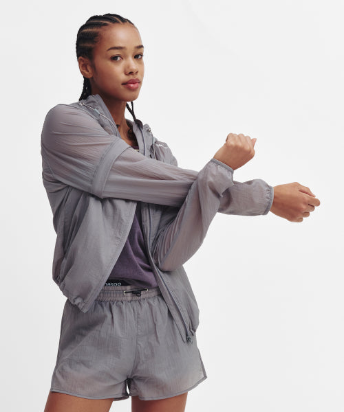 2WAY CONVERTIBLE HOOD JACKET GREY