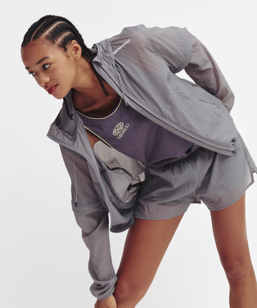 2WAY CONVERTIBLE HOOD JACKET GREY