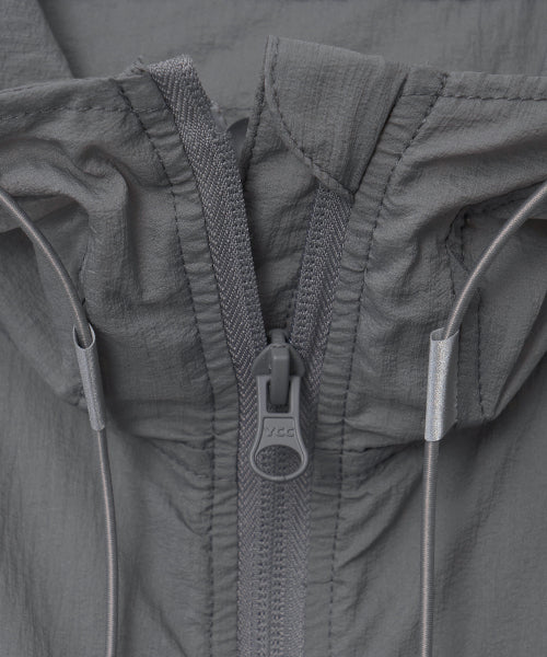 2WAY CONVERTIBLE HOOD JACKET GREY