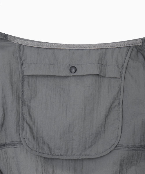 2WAY CONVERTIBLE HOOD JACKET GREY