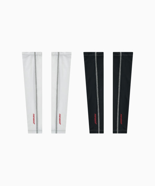 AIR MESH RUNNING ARM SLEEVES - 2 COLORS WHITE