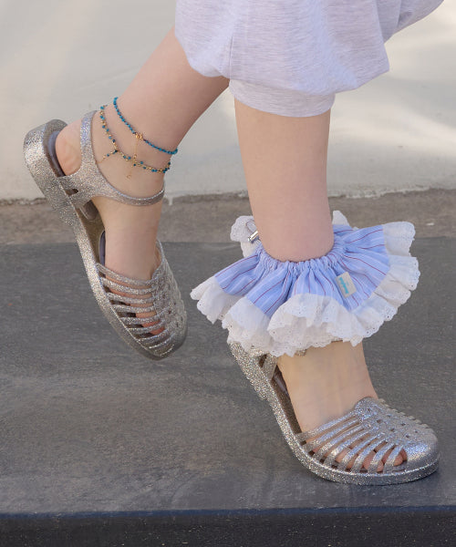 GLAIR STRAPPY SANDALS - 2 COLORS SILVER