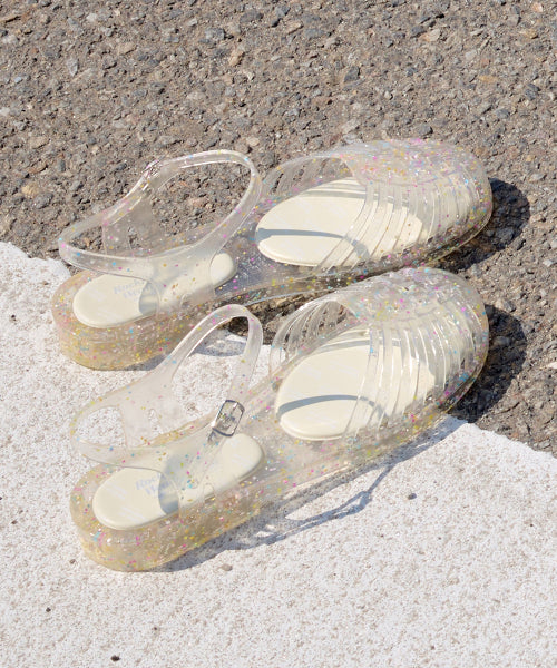 GLAIR STRAPPY SANDALS - CLEAR STAR AS SHOWN