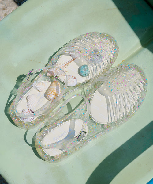 GLAIR STRAPPY SANDALS - CLEAR STAR AS SHOWN