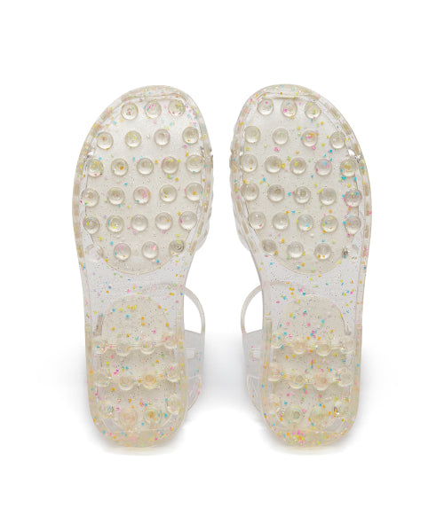 GLAIR STRAPPY SANDALS - CLEAR STAR AS SHOWN