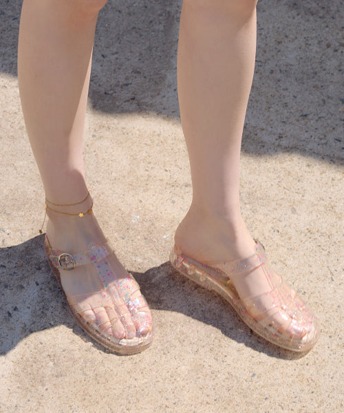 GLAIR FISHERMAN MULES - CLEAR STAR AS SHOWN